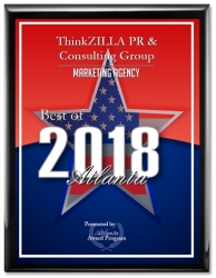 ThinkZILLA PR & Consulting Group Receives 2018 Best Marketing of Atlanta Award