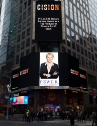 Barbara S. Haardt Showcased on the Reuters Billboard in Times Square in New York City by P.O.W.E.R. (Professional Organization of Women of Excellence Recognized)