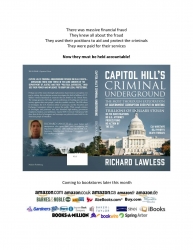 Medlaw Publishing is Pleased to Announce That Its Non-Fiction Book, "Capitol Hill's Criminal Underground" is Now Available at Amazon and Barnes and Noble