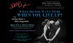 Jump Rhythm®  and Ed and Helen Nicoll  to Present “What Do You Want to Be When You Give Up?”