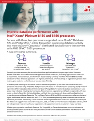 Principled Technologies Publishes a Study Showing the Database Performance Benefits of Choosing Intel Xeon Platinum 8180 and 8160 Processors Over AMD EPYC 7601 Processors
