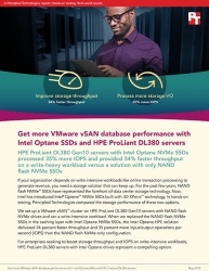 Principled Technologies Compares VMware vSAN Performance on HPE ProLiant DL380 Servers with Intel Optane NVMe SSDs vs. NAND Flash NVMe SSDs