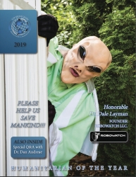 Hon. Dr. Dale Layman, Founder of Robowatch LLC, is Featured on the Cover of Top 100 Registry's 2019, Q3 Publication, as the Humanitarian of the Year