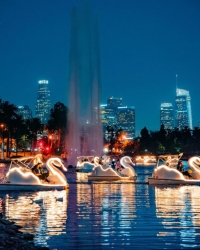 Echo Park Swan Night Rides Offered Year Round