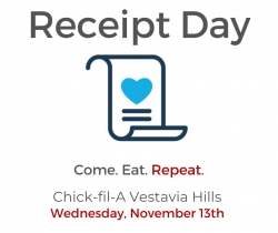 Receipt Day at Chick-fil-A Vestavia Hills