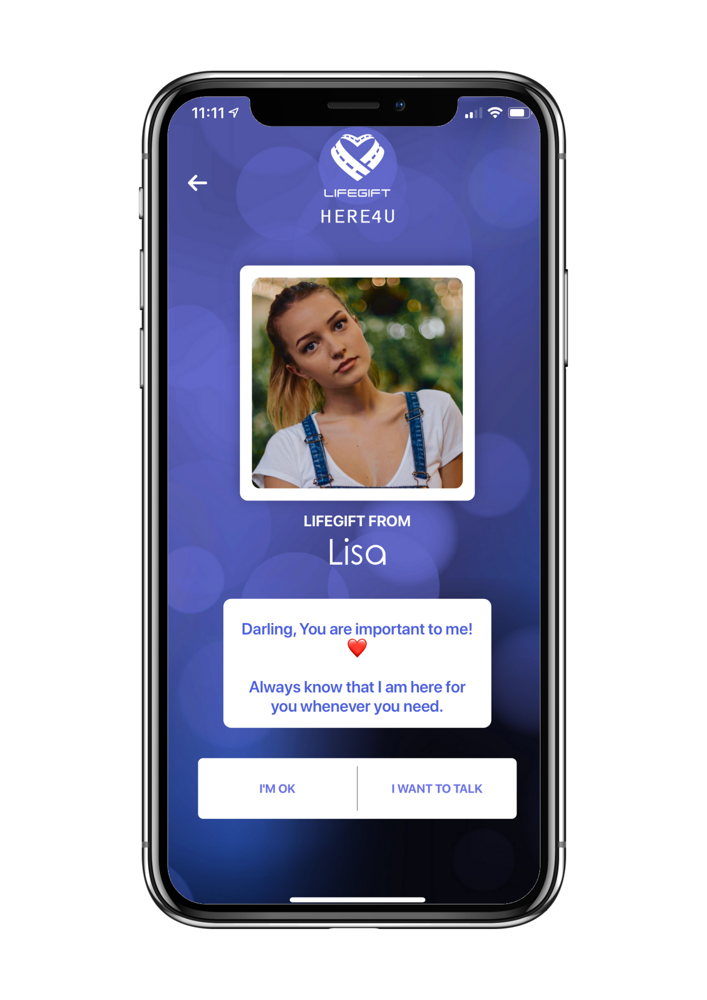 LifeGift® HERE4U – Mental Health & Loneliness Support for Loved Ones