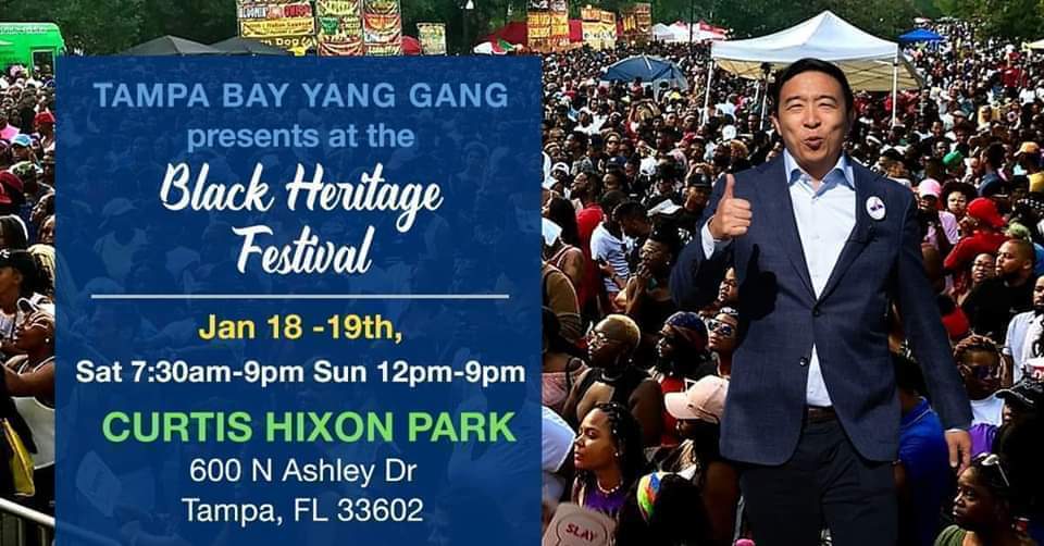 Tampa Bay Yang Gang Announces Cash Prize Giveaway at Tampa Bay Black Heritage Festival