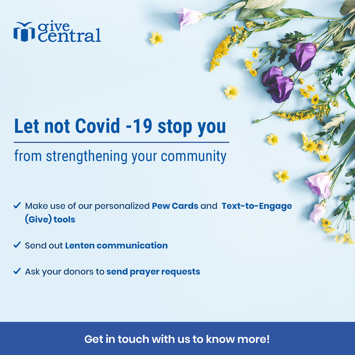 GiveCentral Provides Urgent Support as Charities Respond to COVID19 During the Season of Lent