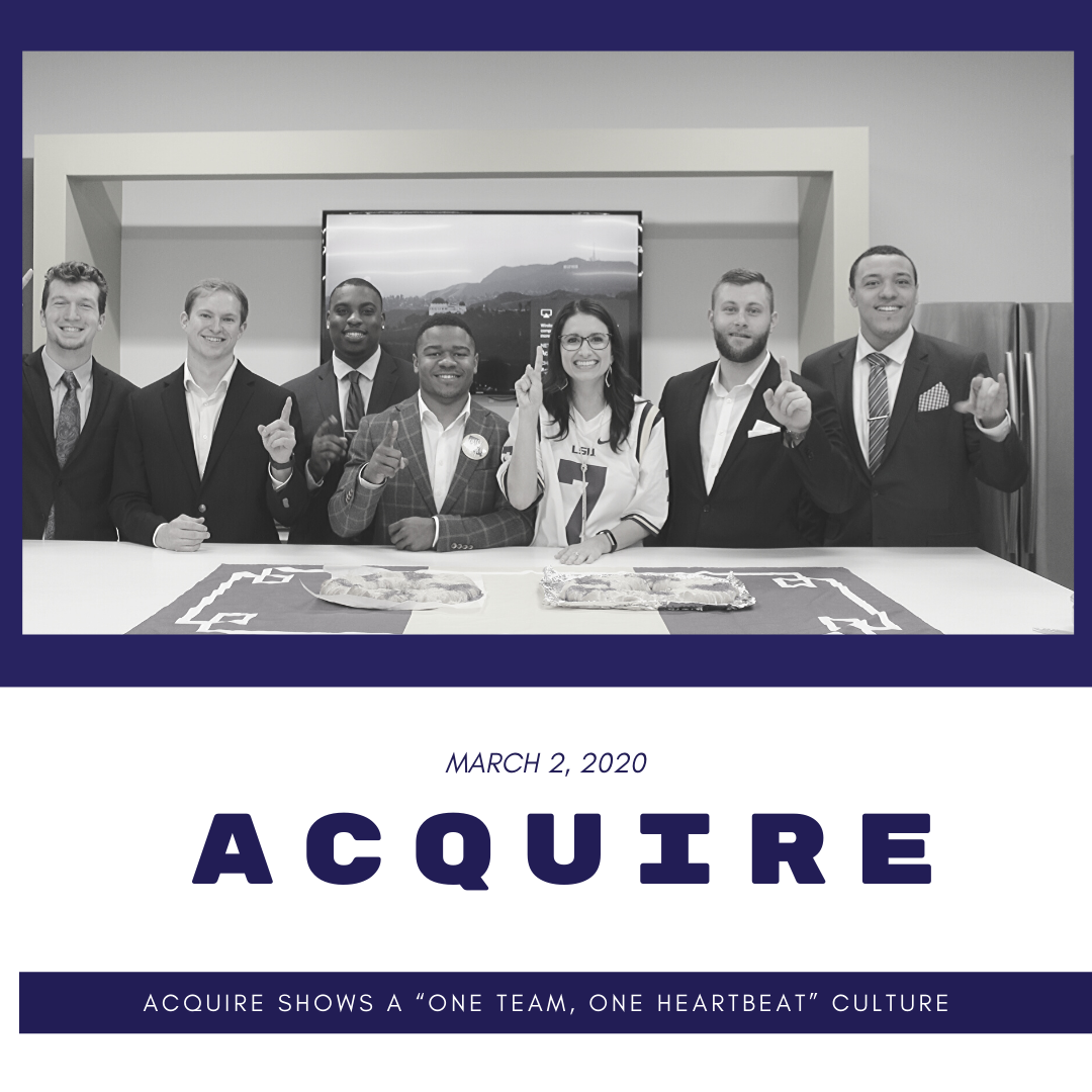 Acquire Shows a “One Team, One Heartbeat” Culture