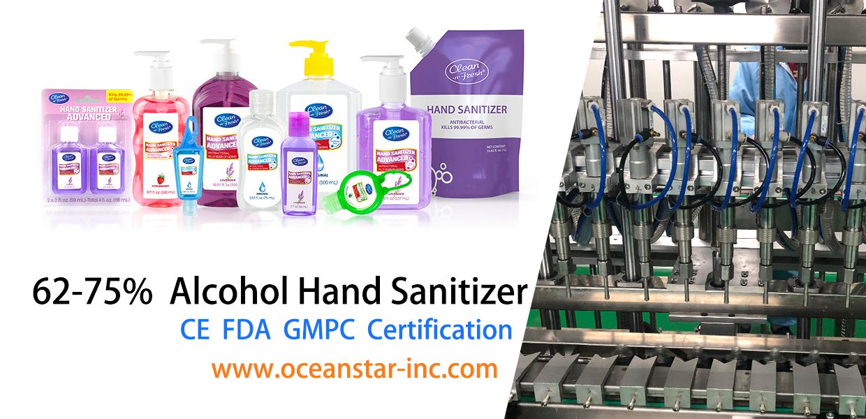 Private Label Hand Sanitizer Manufacturer Ocean Star Inc. - FDA CE Approved to Deliver 5 Million Hand Sanitizers