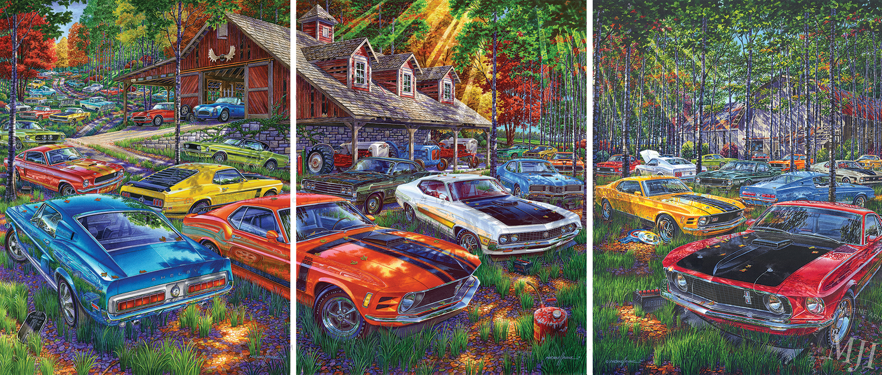 New Release by "Reflections of Horsepower" Artist Michael Irvine. Three Incredible Paintings. Fourteen Years in the Making. One Ultimate Barn-Find.