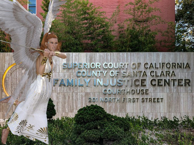 Justine Falcon, Legal AI, Organizes Protest Against Santa Clara Family Courts