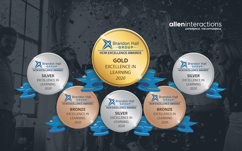 Allen Interactions and Clients Garner 6 Brandon Hall Group HCM Excellence in Learning Awards