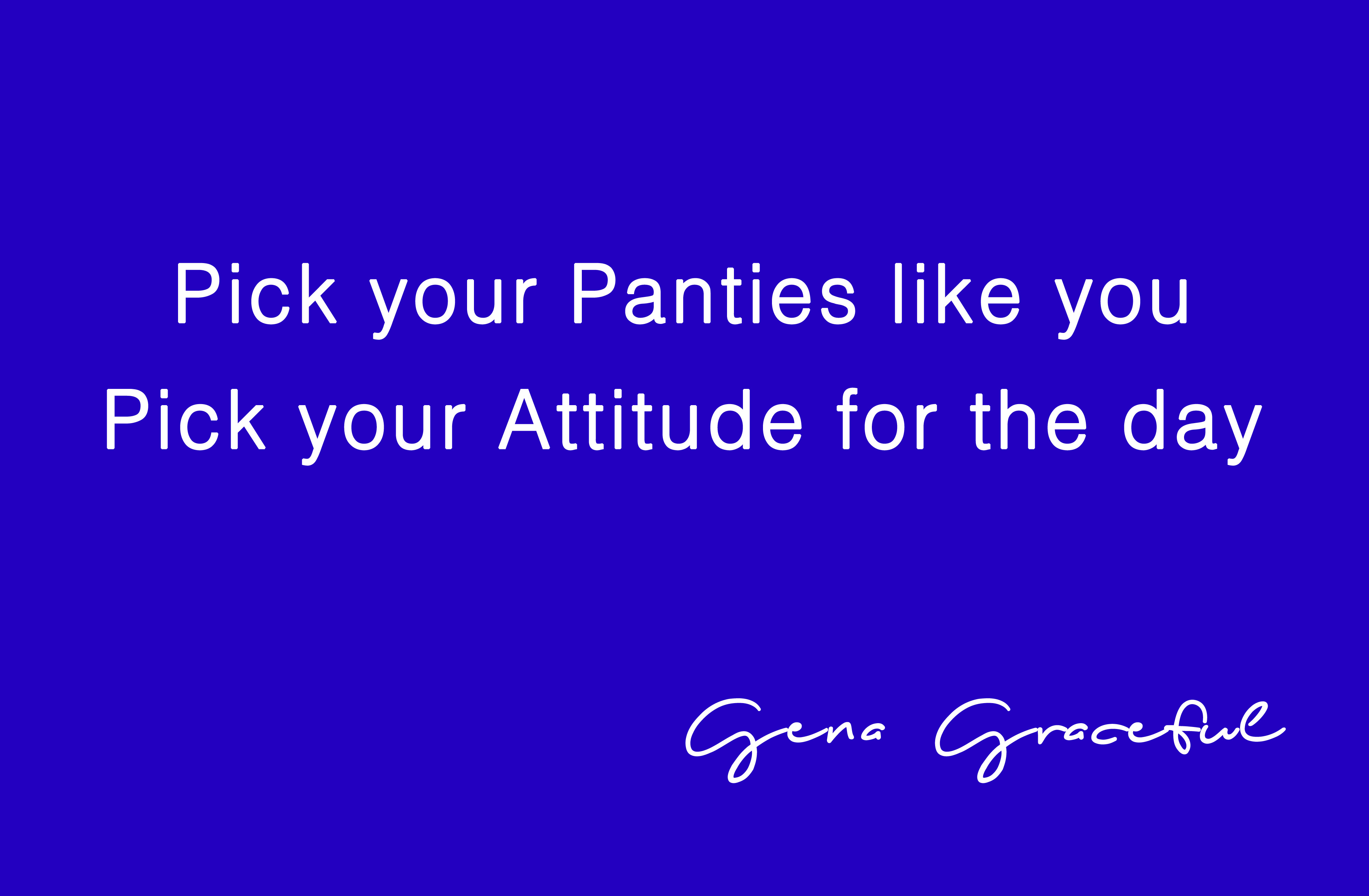 Gena Graceful - A Subscription Box of Panties with a Purpose