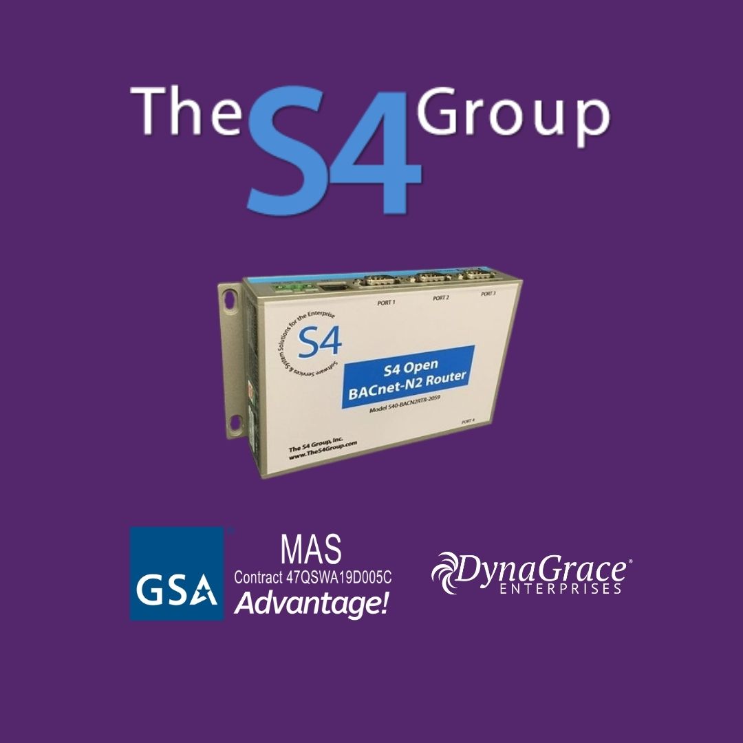 DynaGrace Enterprises Adds The S4 Group Building Automation Products to GSA MAS Contract