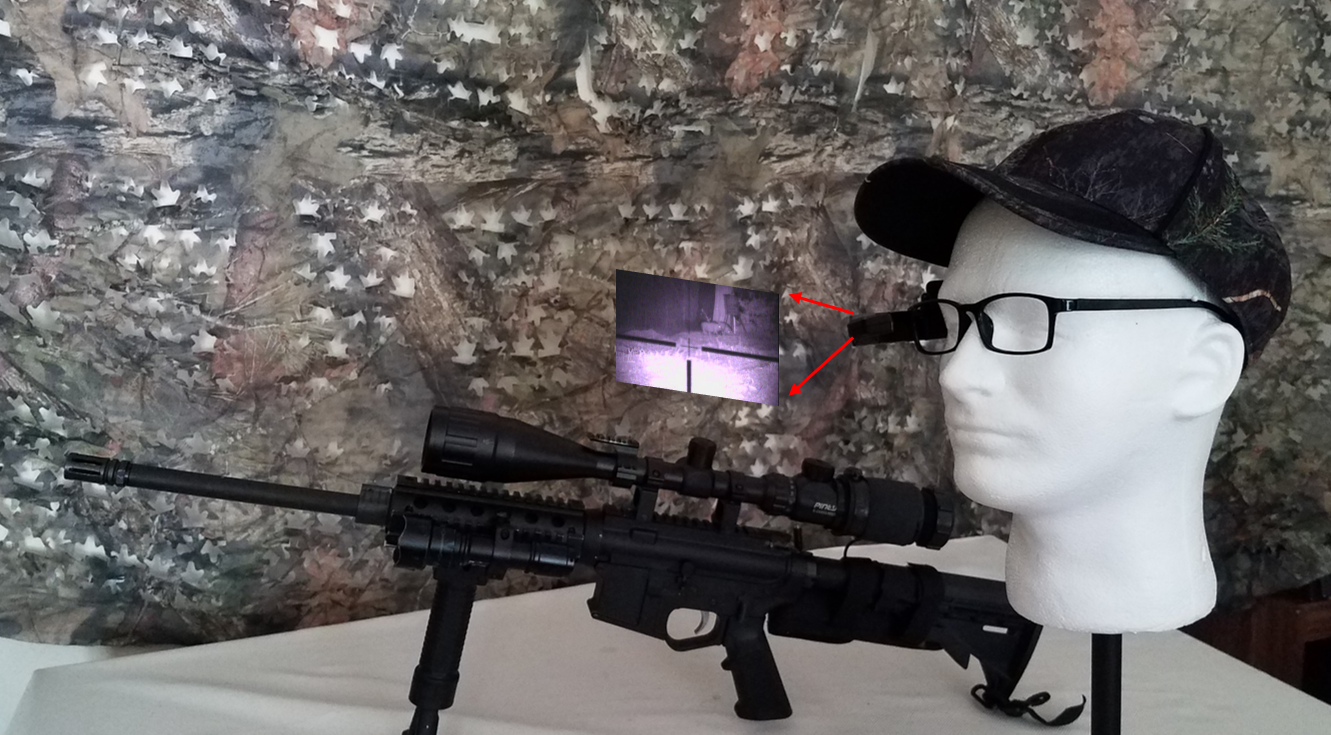 New Video Game Like Night Vision Rifle Scope Interface from Digital FOV Makes the Human Eye and Scope Crosshairs One