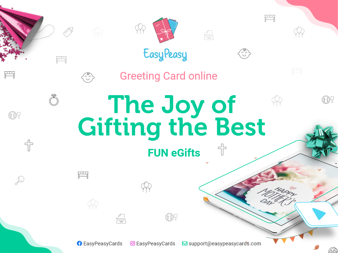 Easy Peasy – Revolutionary Video Greeting Card App That Saves Money and Time. Gifting and Greetings for the 21st Century.