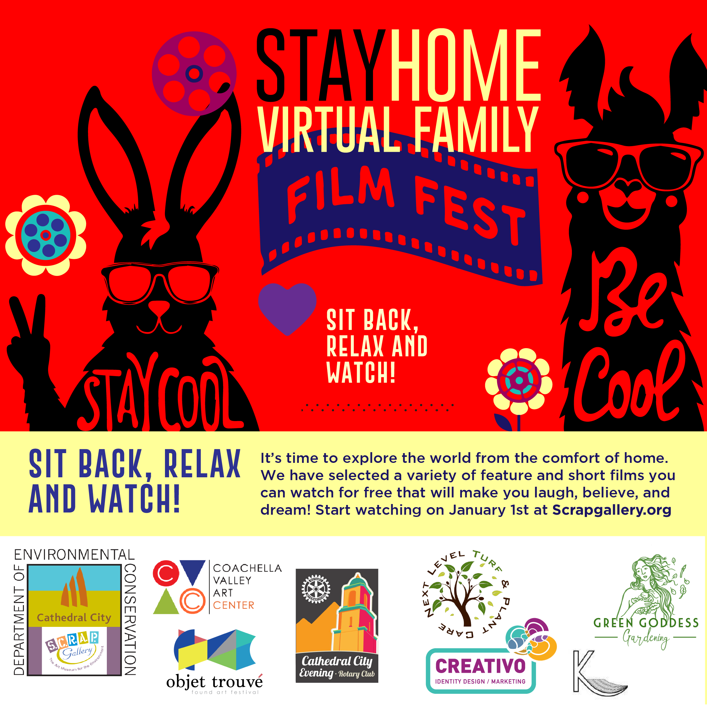 S.C.R.A.P. Gallery Launched Stay Home Family Film Fest