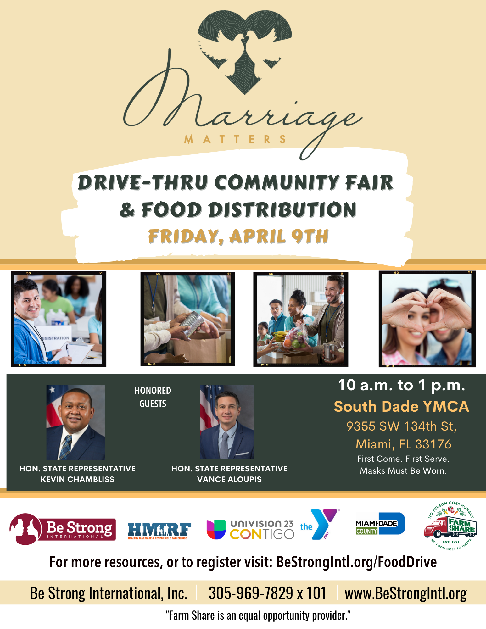 Be Strong International’s Marriage Matters Program to Host Drive-Thru Community Fair and Food Distribution Event