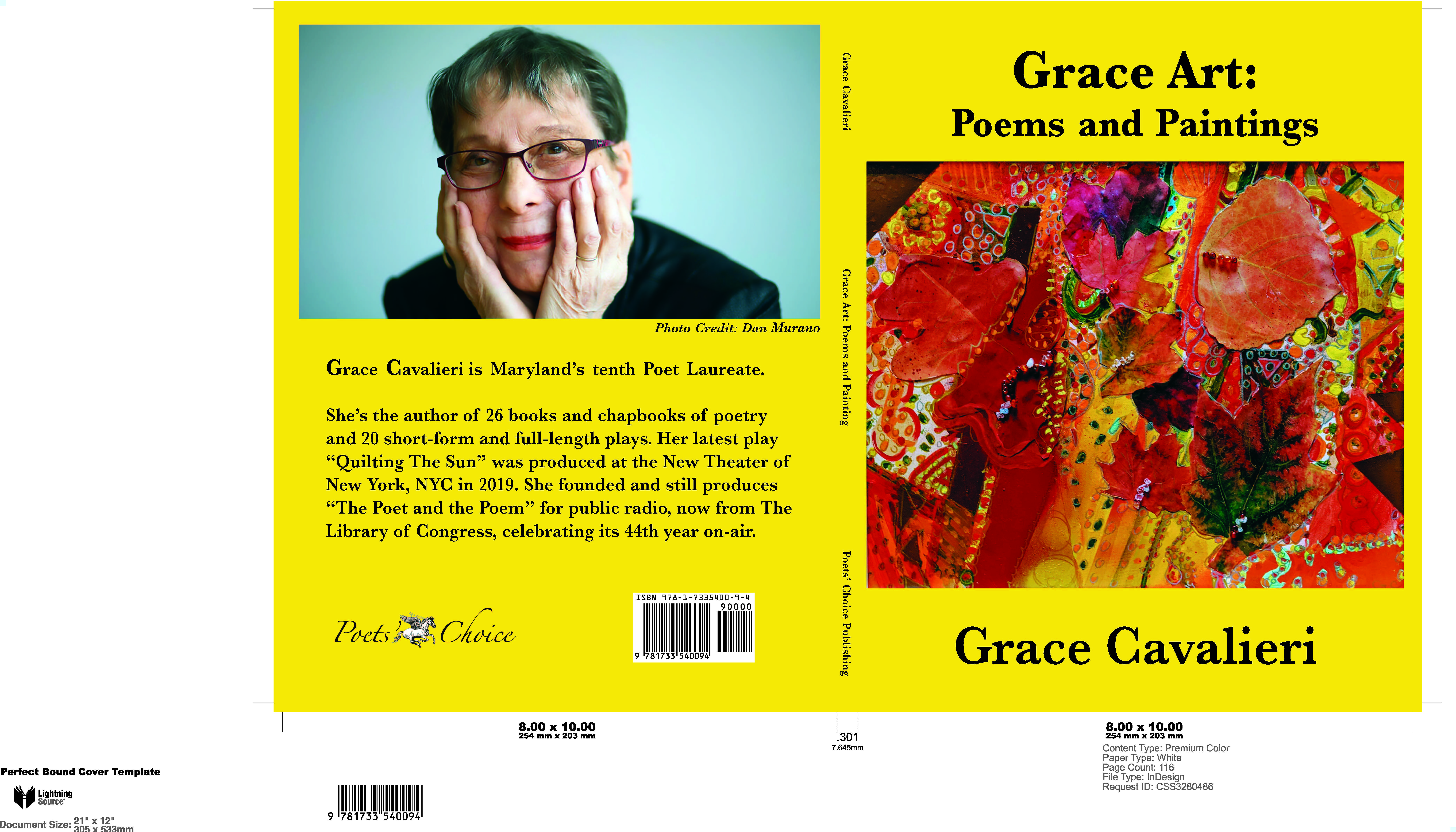 Poets Choice Publishing is Proud to Announce the Publication of GRACE ART: Poems and Paintings by Maryland’s 10th Poet Laureate