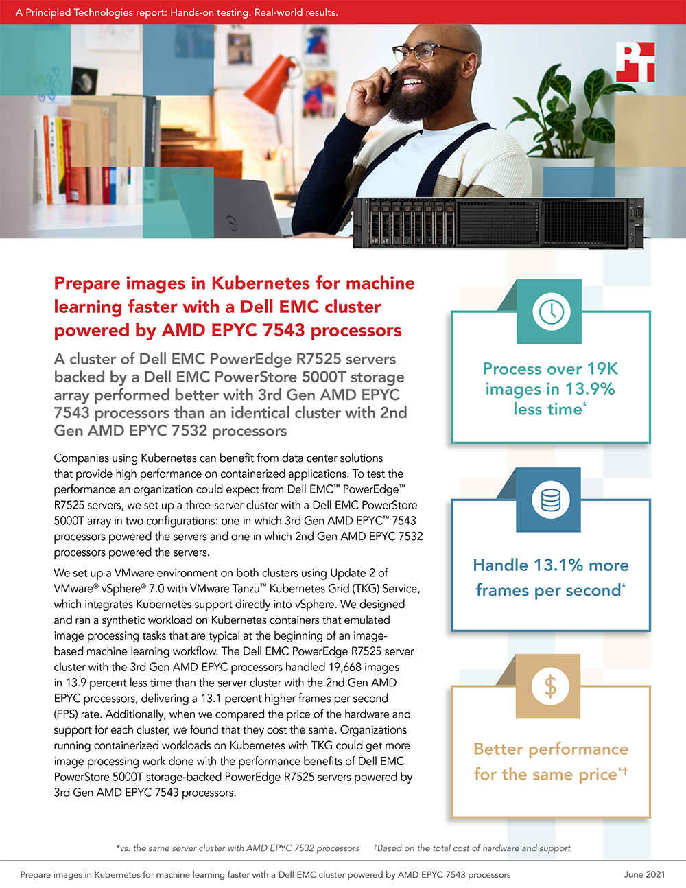 Principled Technologies Publishes Kubernetes Image Processing Performance Study on Two Different Configurations of Dell EMC PowerEdge R7525 Server Clusters