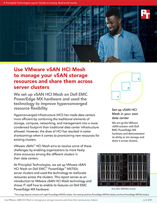 New Guide from Principled Technologies Demonstrates How to Use VMware vSAN HCI Mesh to Share Storage Resources Across Clusters