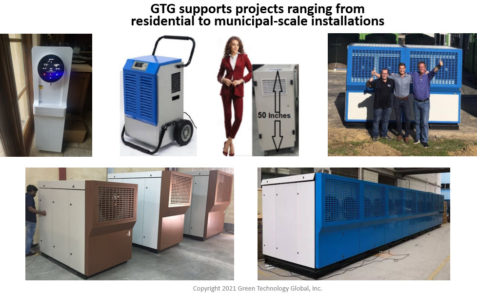 Green Technology Global Announces Release of 4th Generation Atmospheric Water Generators That Produce Fresh Drinking Water from Air Daily