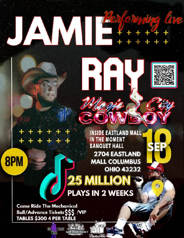 Jamie Ray Performing Magic City Cowboy in Columbus Ohio