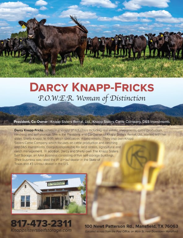 Darcy L. Knapp-Fricks Showcased on the Back Cover of the Summer Issue of P.O.W.E.R. Magazine