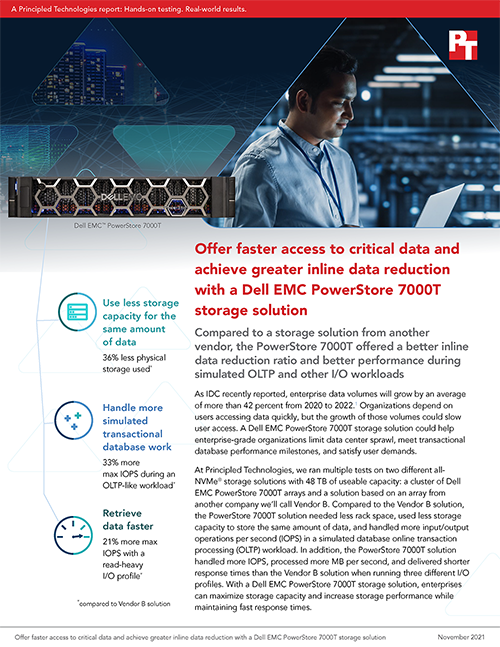 Principled Technologies Releases a Second Study Comparing Two All-NVMe Database Storage Solutions