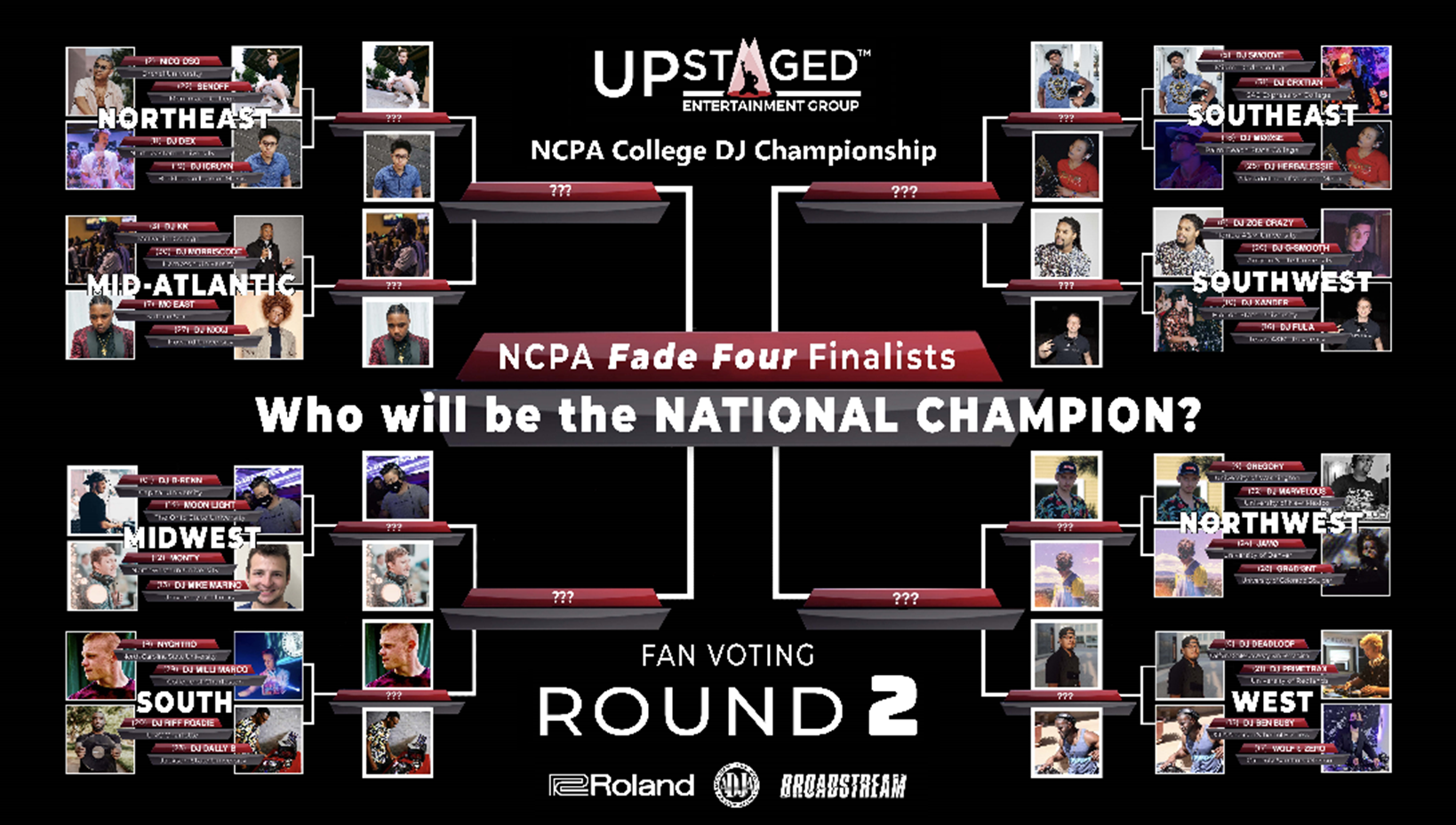 Music Fans Nationwide Vote Top Collegians to "Spinning Sixteen" in National Collegiate Performing Arts (NCPA)™ DJ Championship