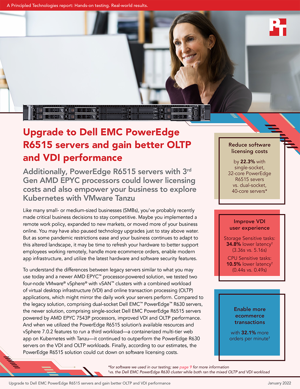 Principled Technologies Releases Study on Dell EMC PowerEdge R6515 Servers’ OLTP and VDI Performance thumbnail