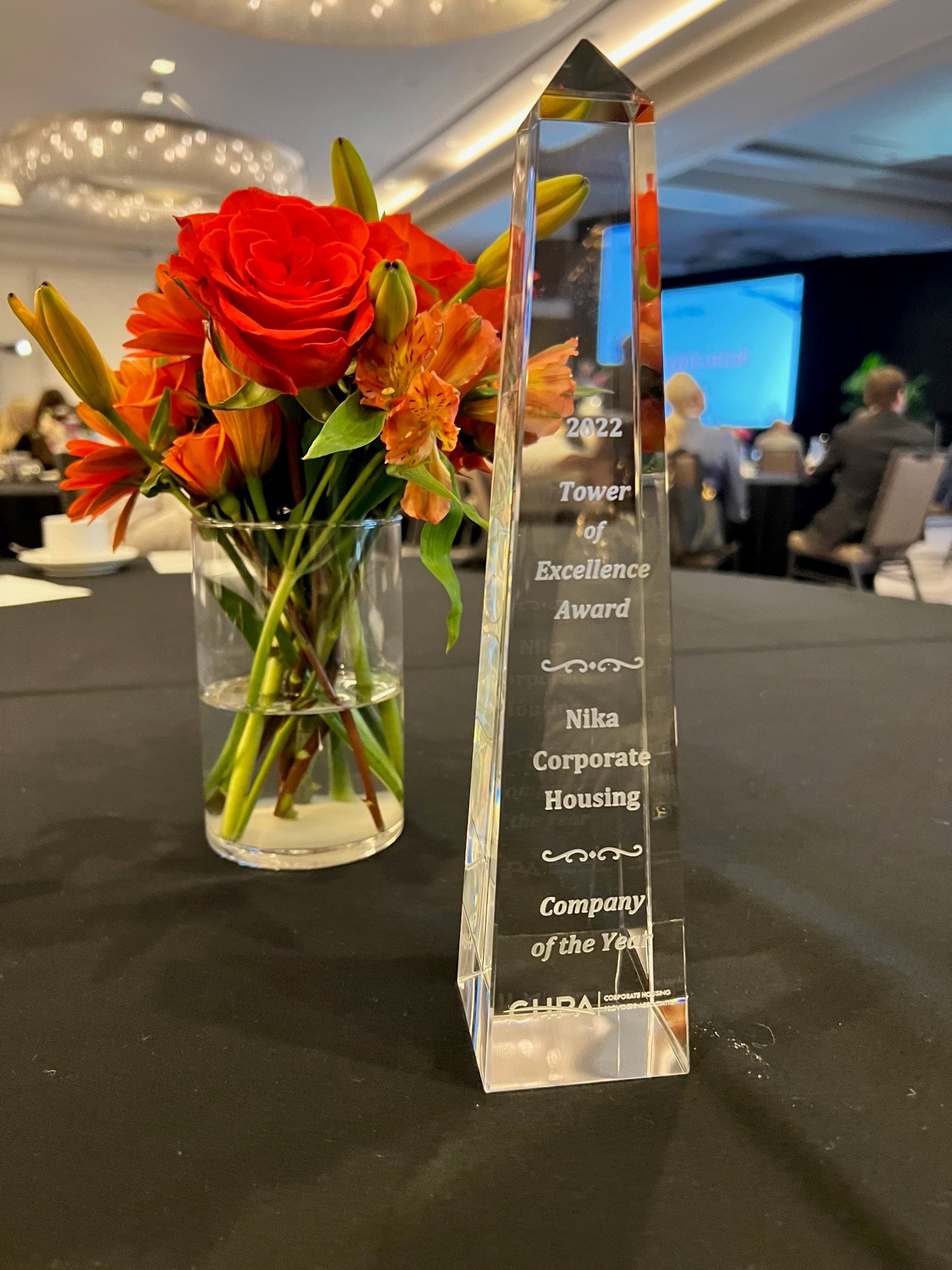 Nika Corporate Housing Selected as 2022 Company of the Year CHPA Tower of Excellence Award
