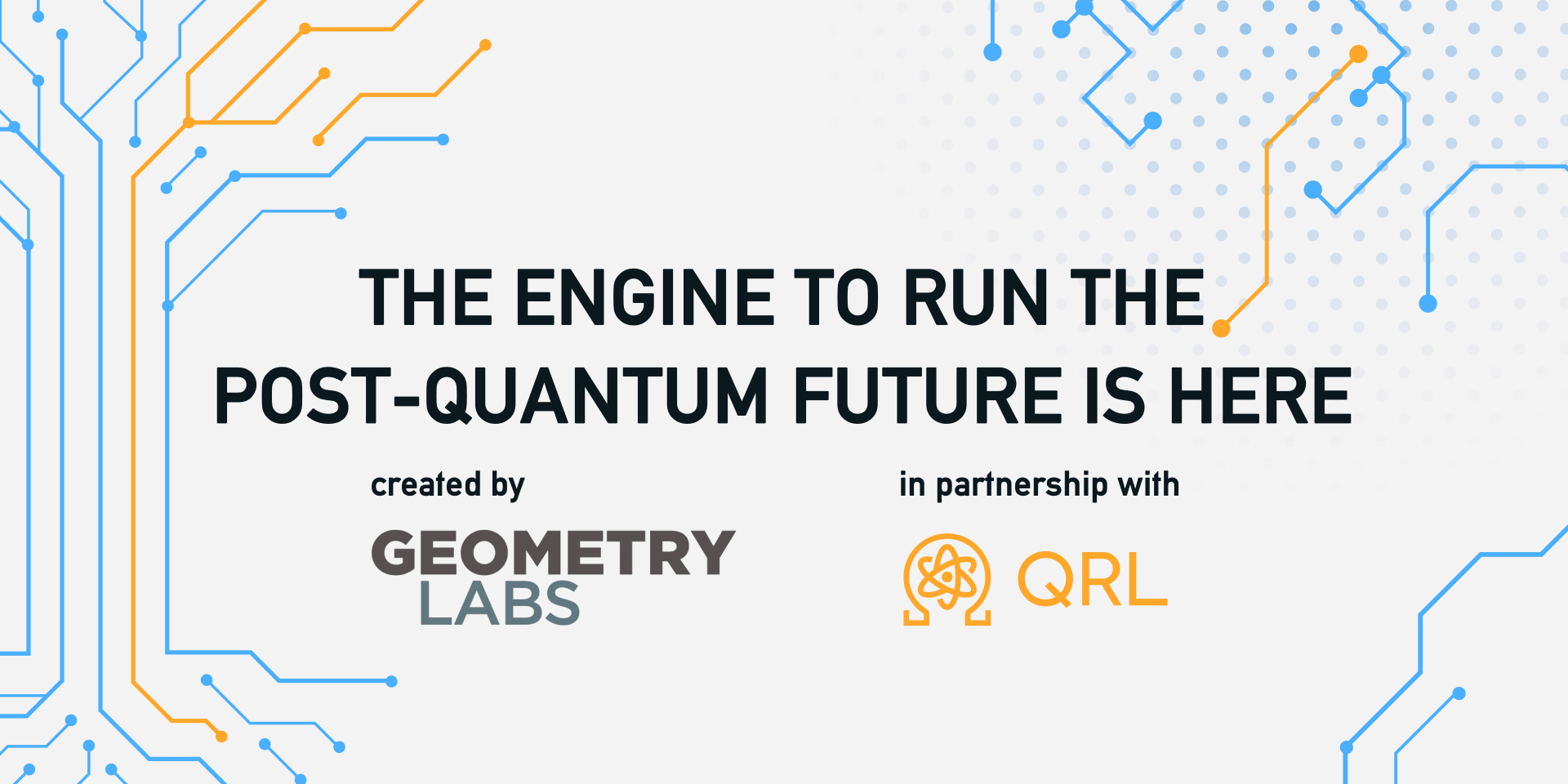 The Engine to Run the Post-Quantum Future is Here