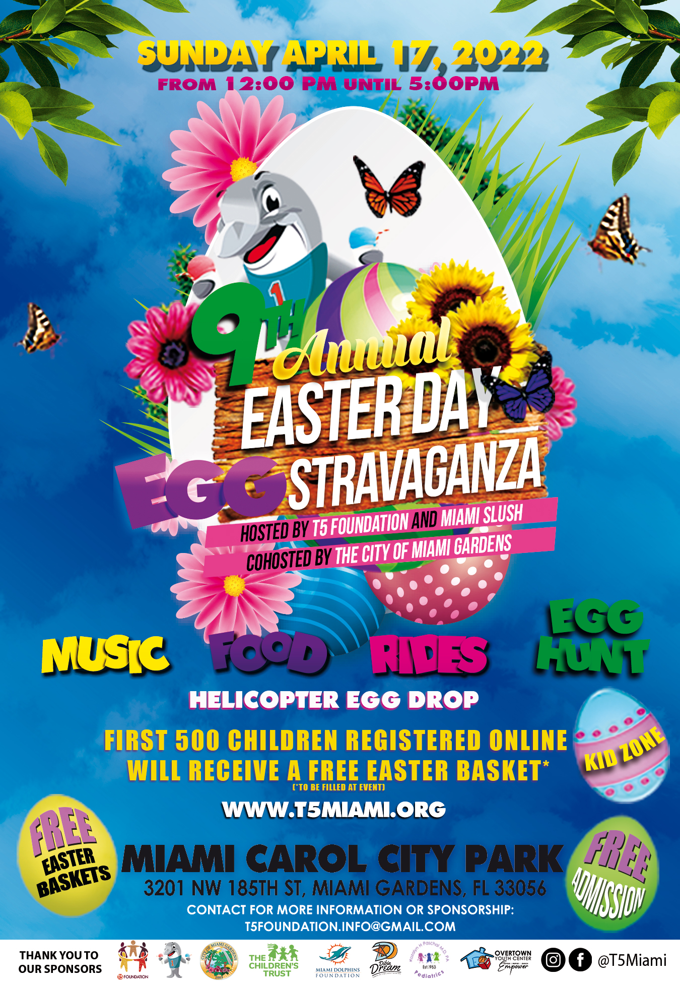 9th Annual Easter Day Eggstravaganza Hosted by T5 Foundation and Cohosted by the City of Miami Gardens