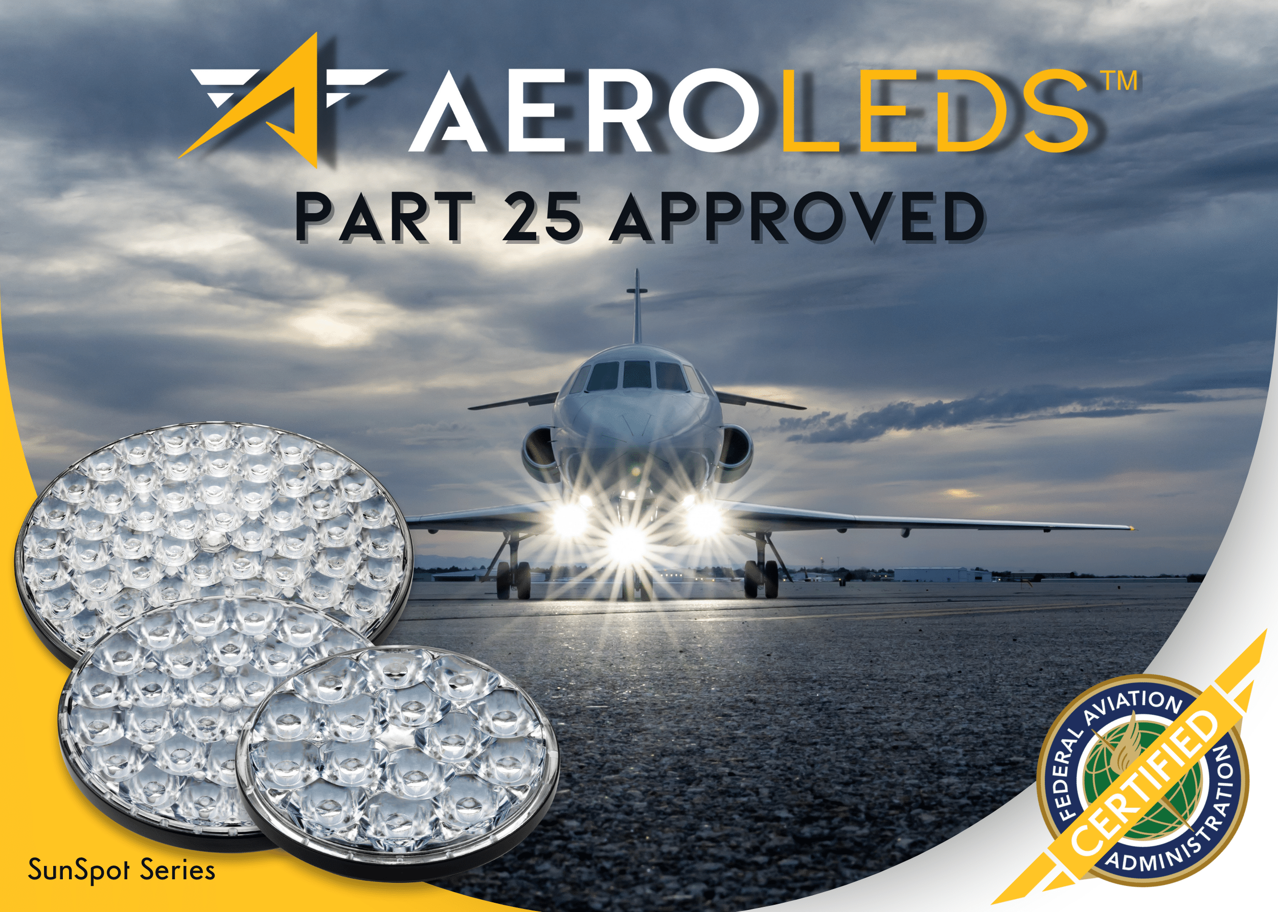 AeroLEDs Approved for Part 25 Aircraft