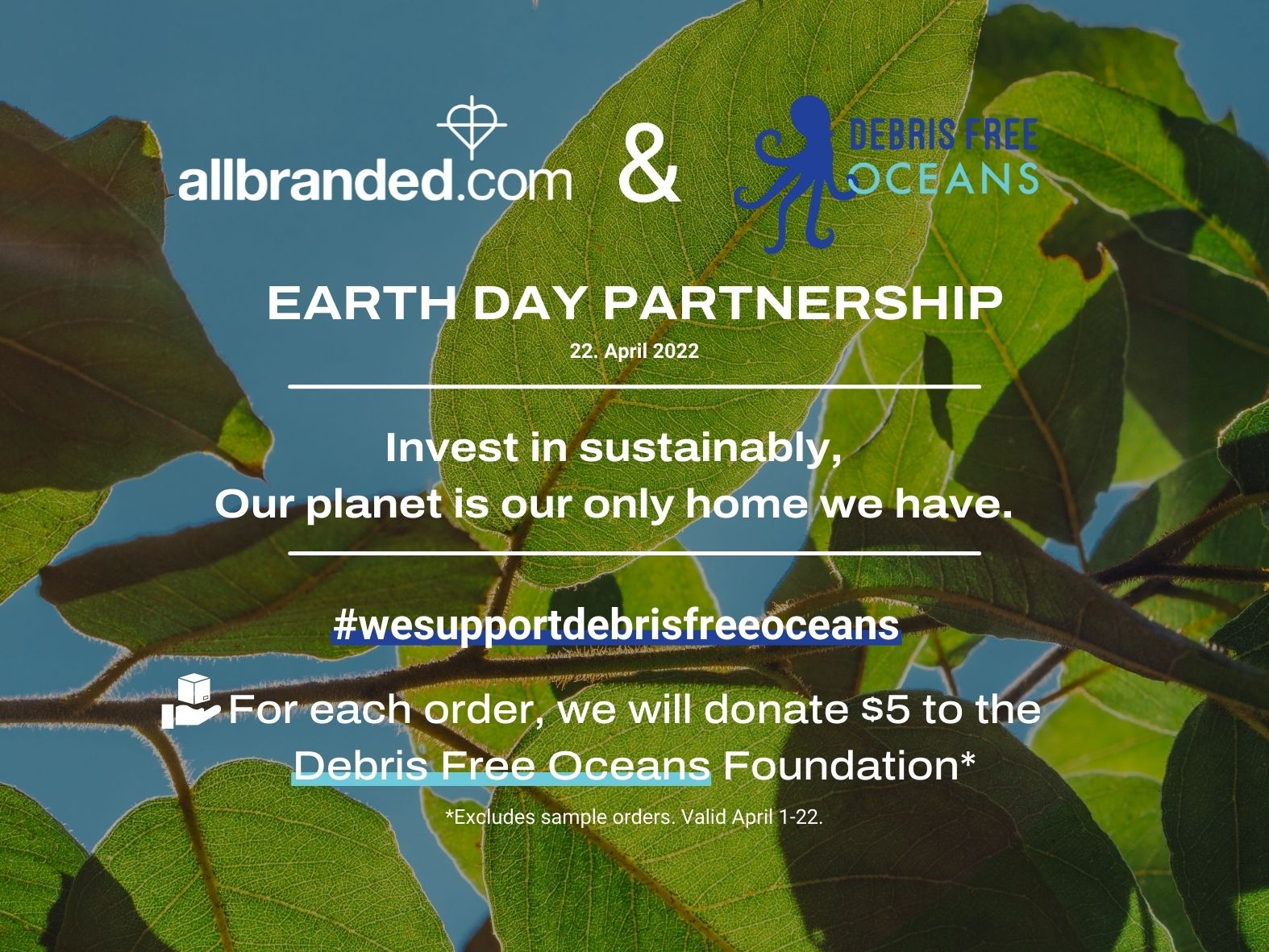 allbranded.com Partners with Debris Free Oceans for Earth Day