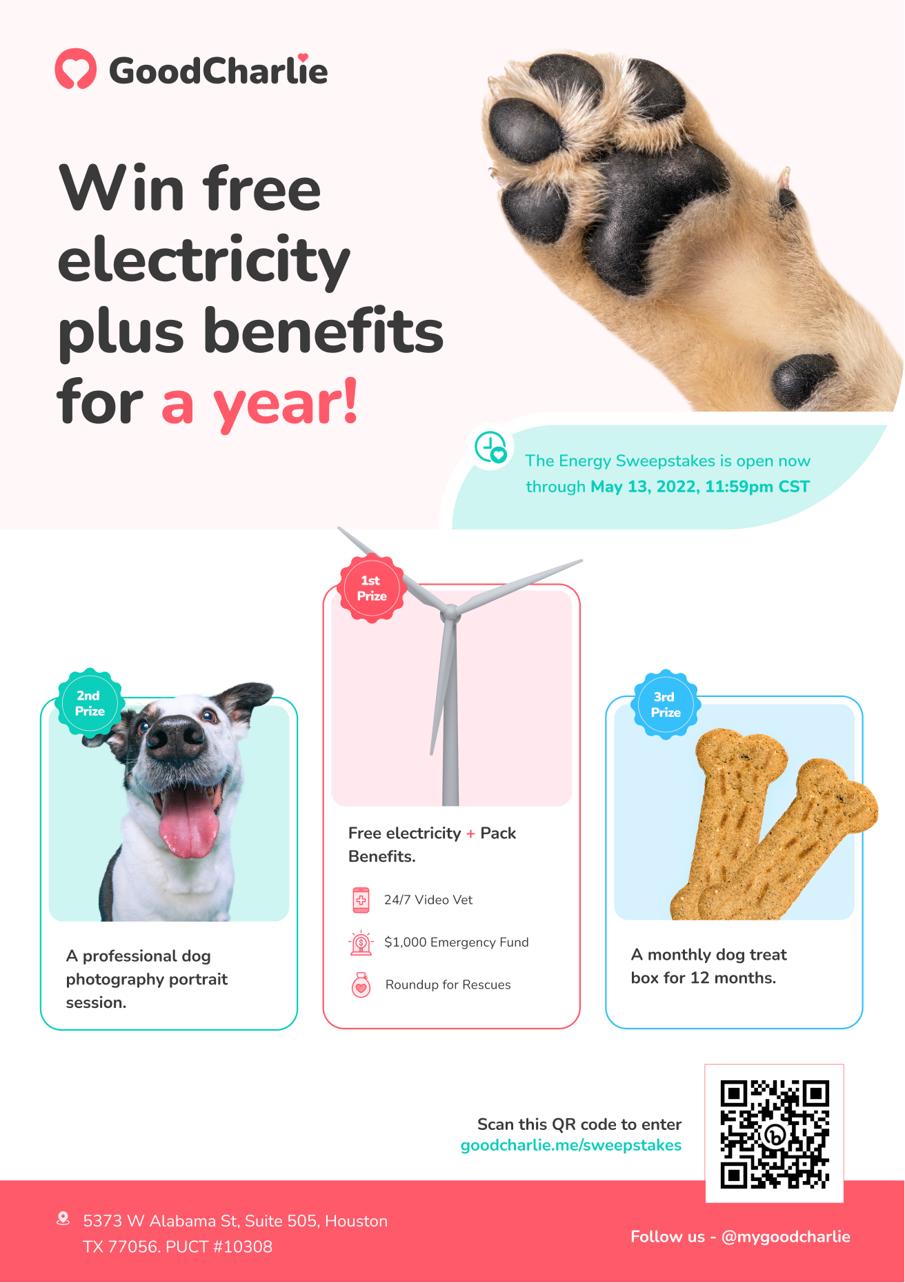 GoodCharlie Announces the Launch of Its Free Electricity Sweepstakes