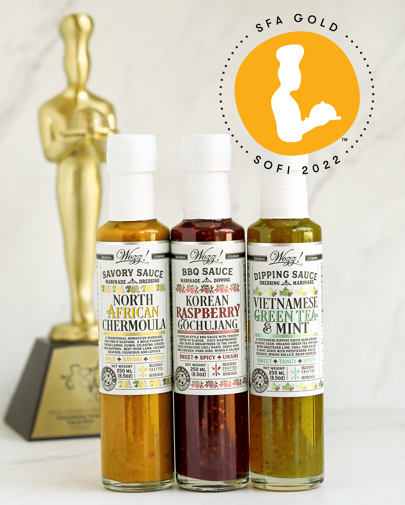 Wozz! Trio of Globally Inspired Cooking Sauces Win Big at National Food Awards