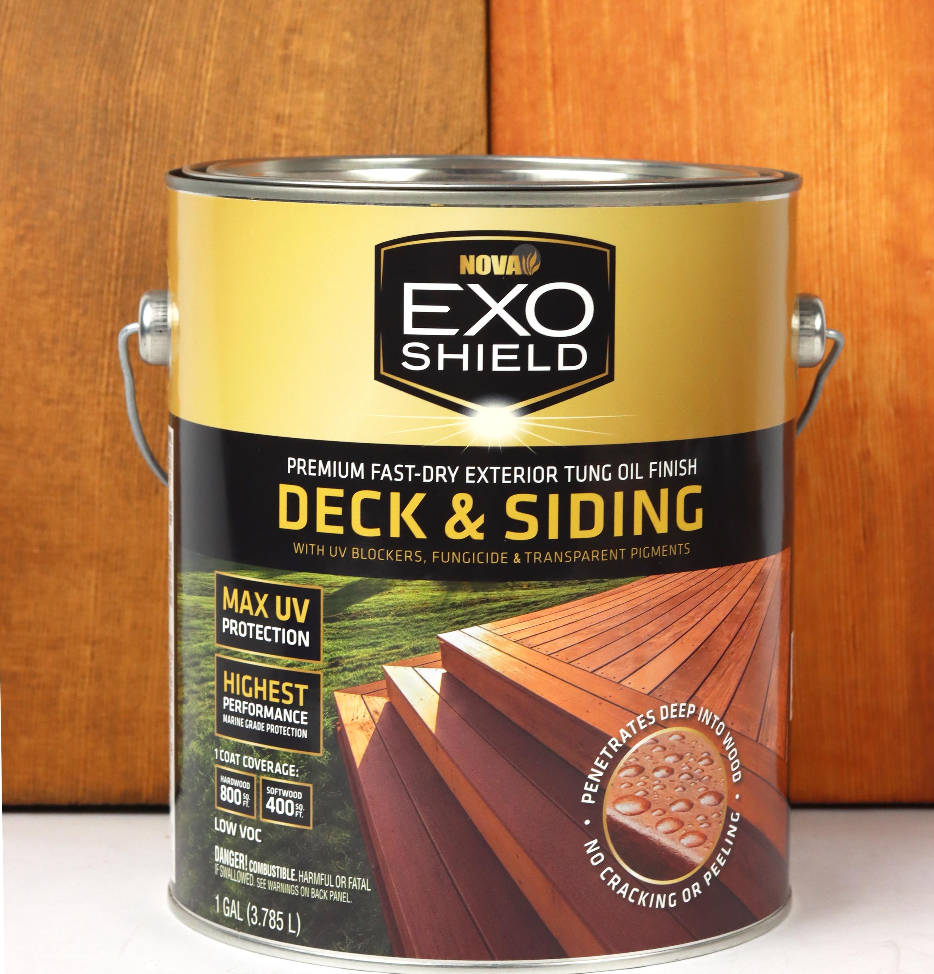 Nova USA Wood Products Enhances ExoShield Wood Stain Color Retention 