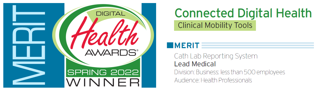 Lead Medical is Honored in 24th Annual Digital Health Awards® Spring 2022 Session