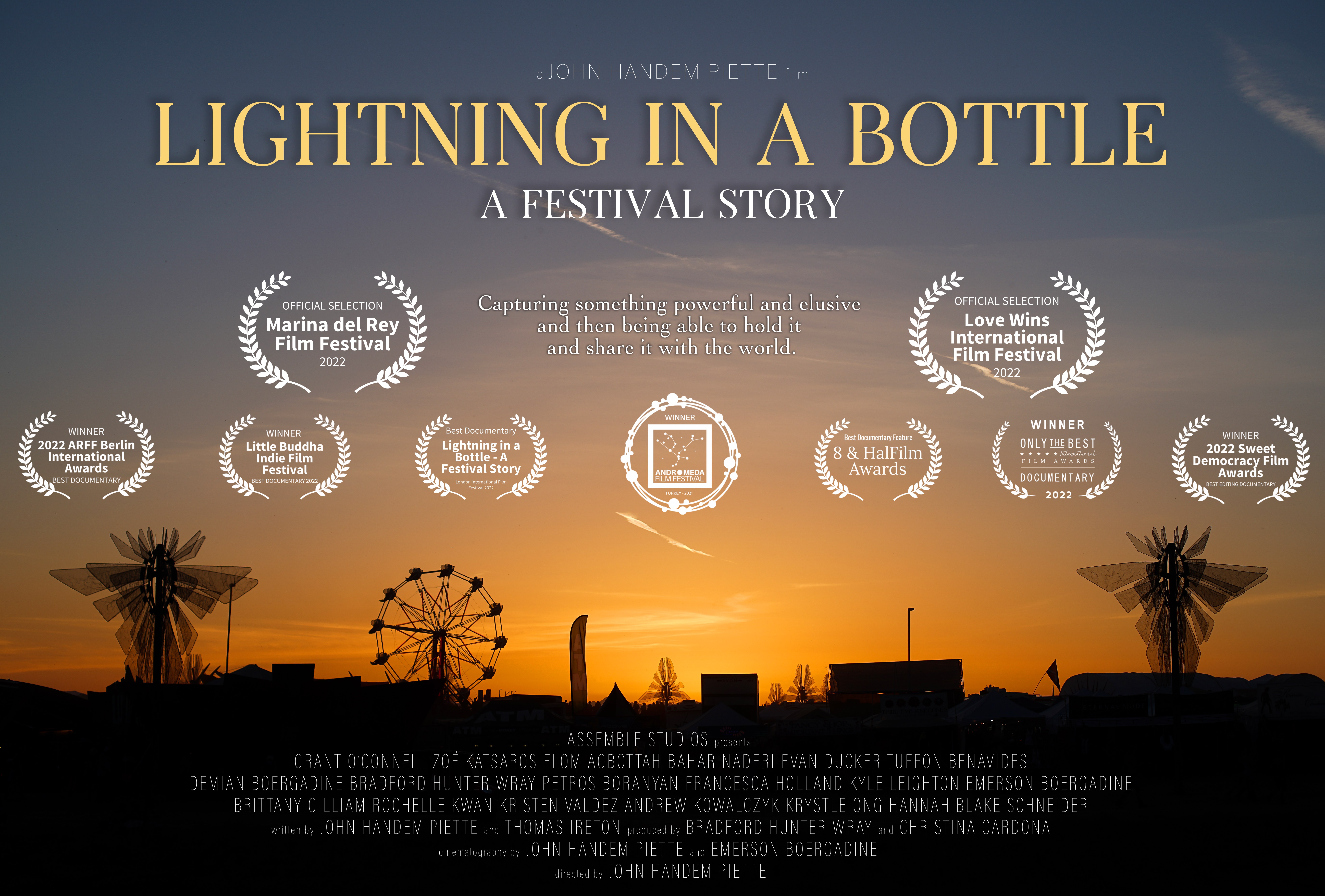 World Premiere of Documentary "Lightning in a Bottle: A Festival Story" at LA's Marina del Rey Film Festival Celebrates the Return of Festival Life