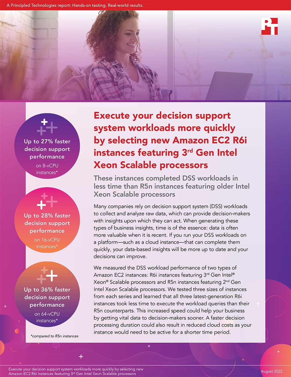Third-Party Study: Amazon EC2 R6i Instances with 3rd Gen Intel Xeon Scalable Processors Executed DSS Queries Faster Than R5n Instances with Older Intel Processors