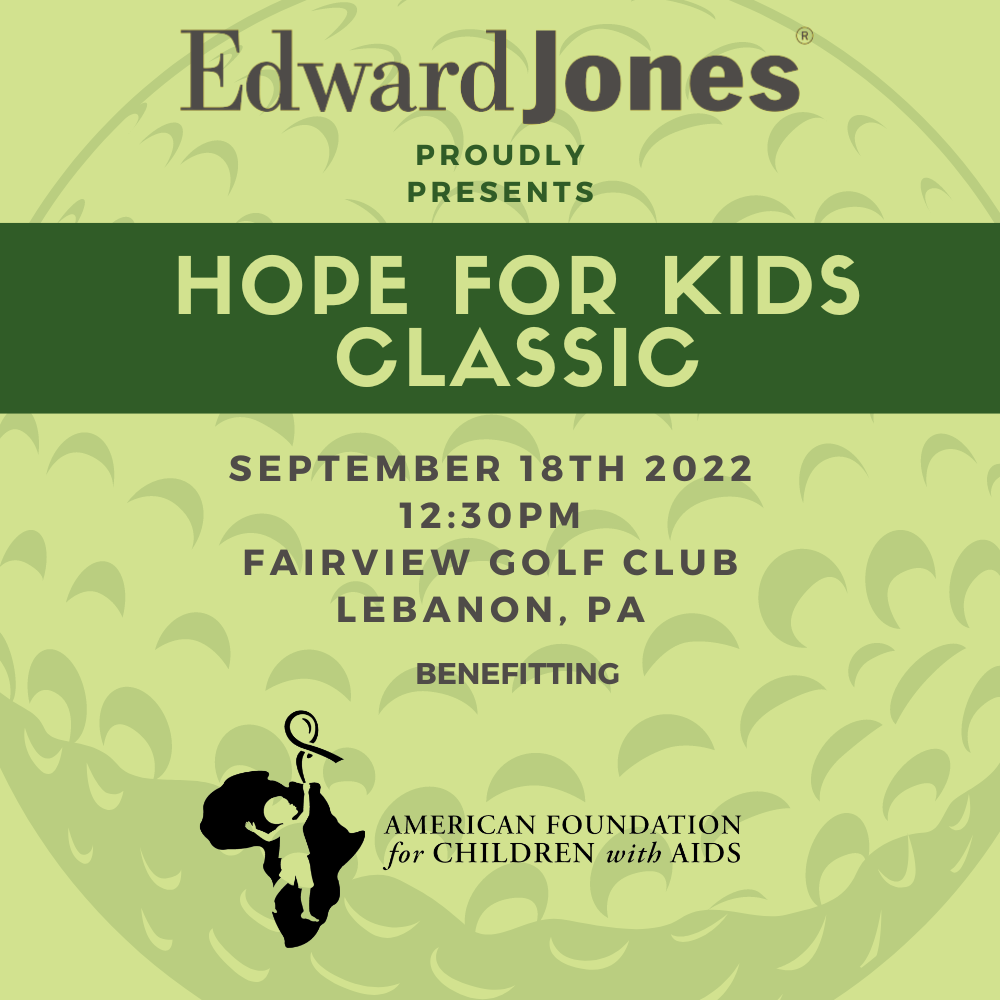 Edward Jones to Sponsor the Inaugural Hope for Kids Classic Benefiting the American Foundation for Children with AIDS