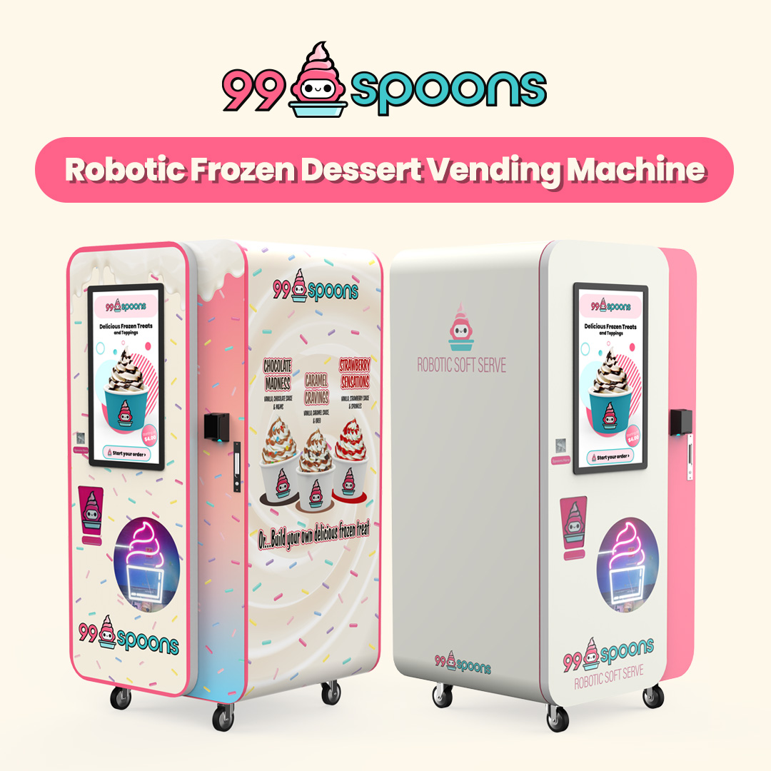99 Innovations to Launch Robotic Soft Serve Vending Concept "99 Spoons"