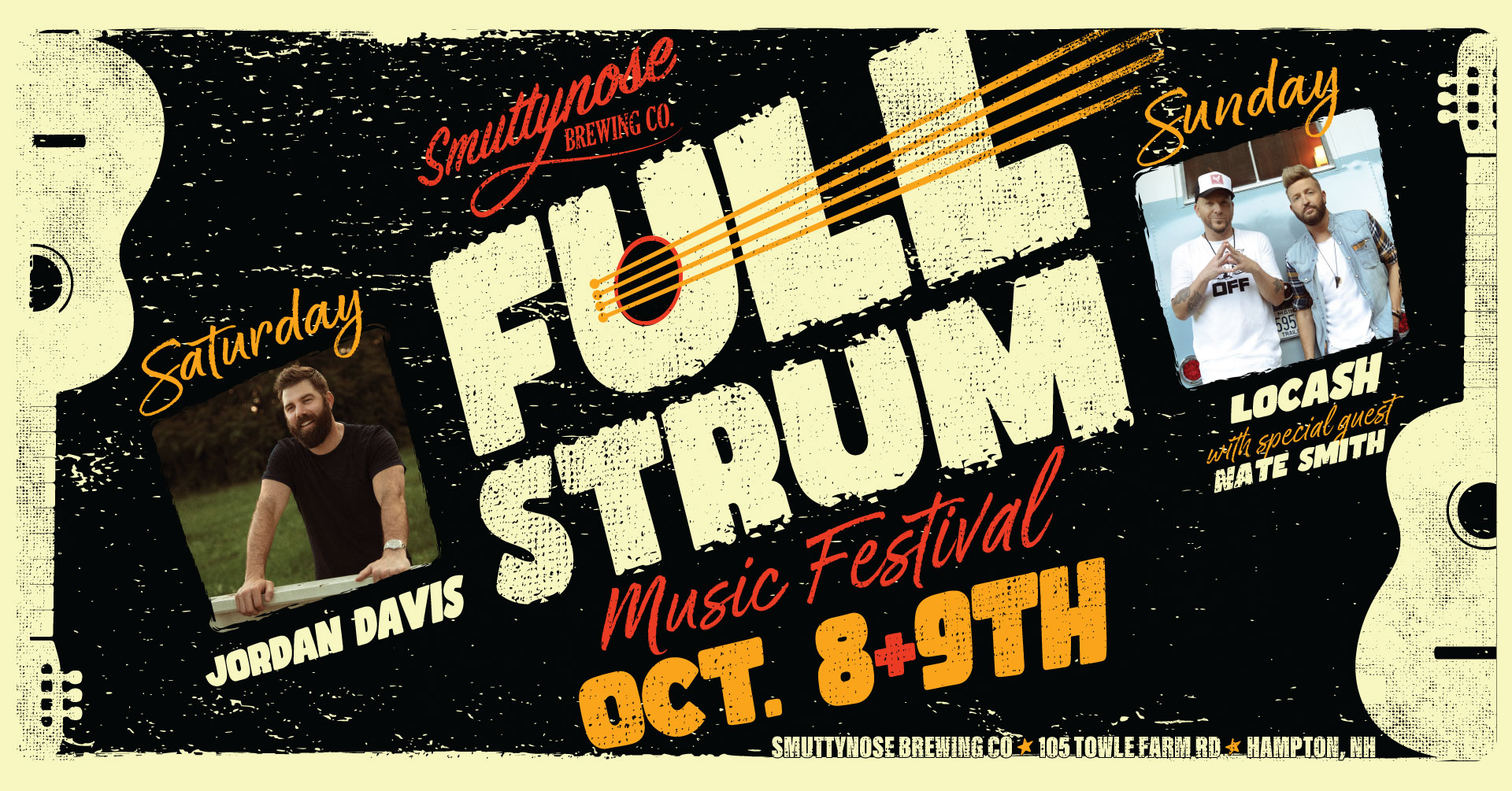 Smuttynose Brewing to Host First Full Strum Music Festival Featuring Country Stars Jordan Davis and LOCASH
