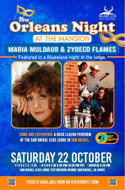 Benefit Concert for Breast Cancer: Featuring Maria Muldaur and Zydeco Flames