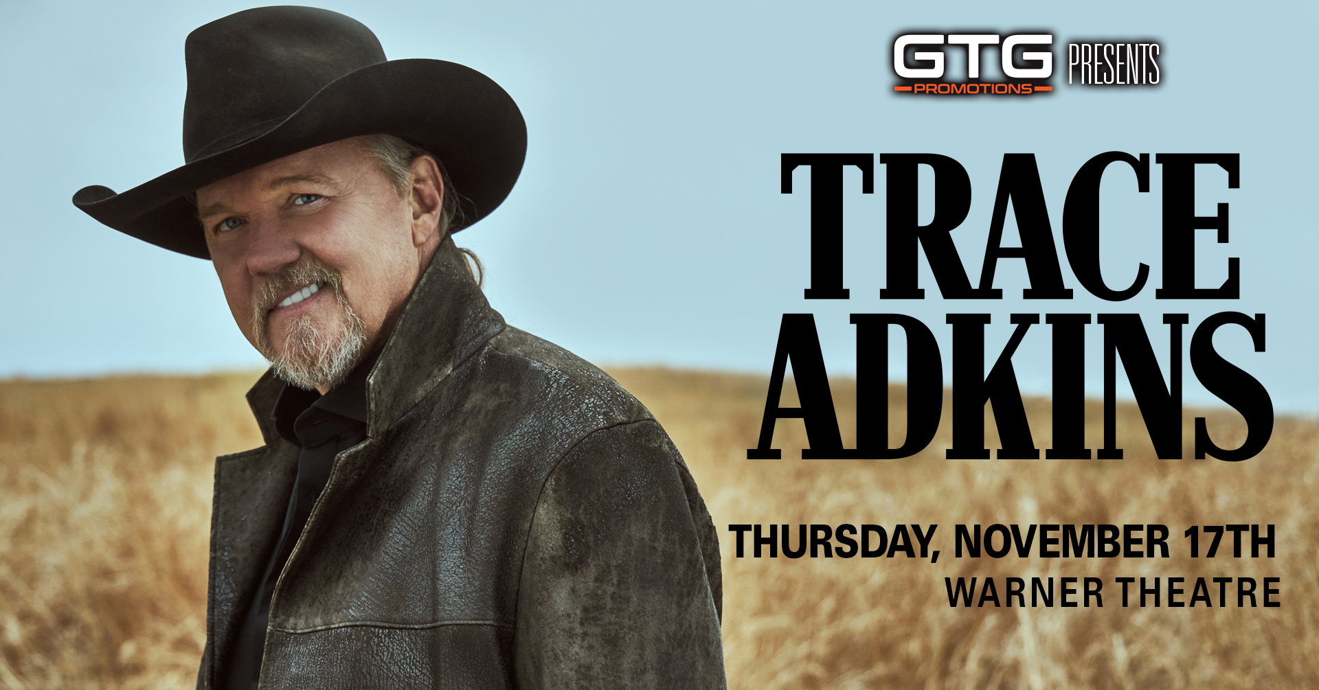 Trace Adkins Comes to the Warner Theatre in Erie, PA on November 17