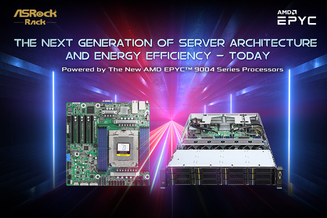 ASRock Rack Drives Performance and Energy Efficiency in the Data Center with 4th Gen AMD EPYC™ Processors