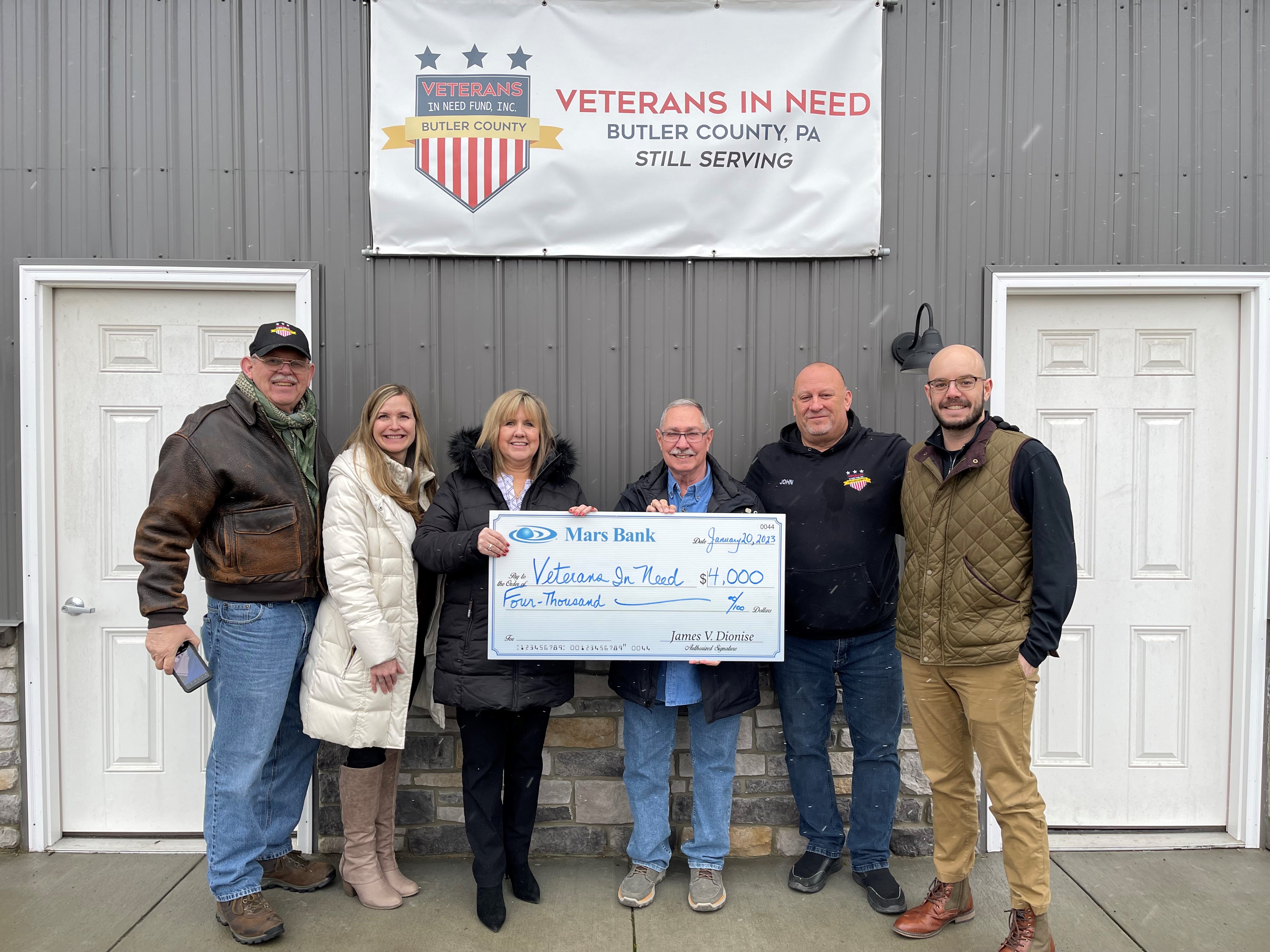 Mars Bank and Butler Radio Team Up to Support Veterans in Need